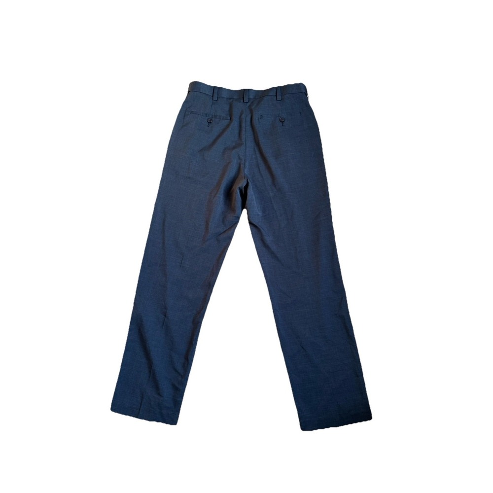 Savane 34 x 32 Dark Gray  Comfort Expander‎ Waist Flat Front Mens Dress Pants - Picture 7 of 8